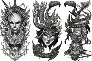 Path of exile gods sleeve tattoo idea