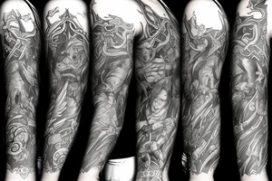 Path of exile gods sleeve tattoo idea