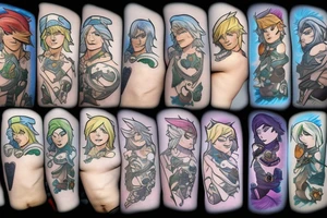 League of legends ezreal sleeve tattoo idea