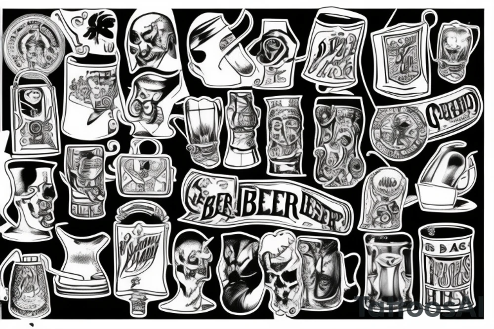 beer mug tattoo idea