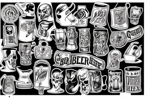 beer mug tattoo idea