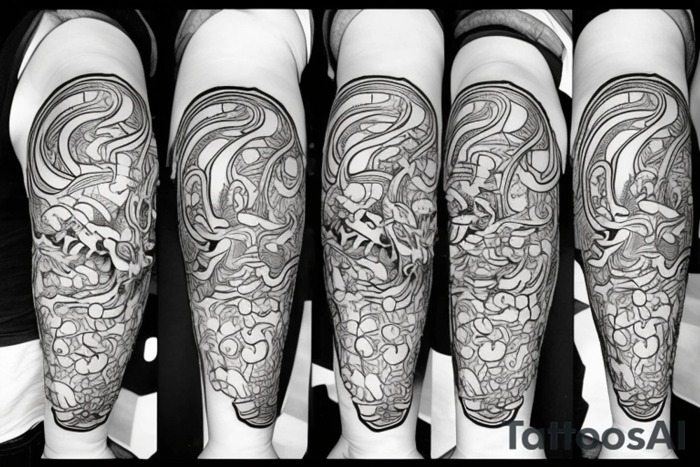 Ouroboros and sword tattoo idea