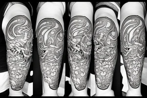 Ouroboros and sword tattoo idea
