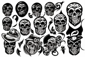 beer skull tattoo idea
