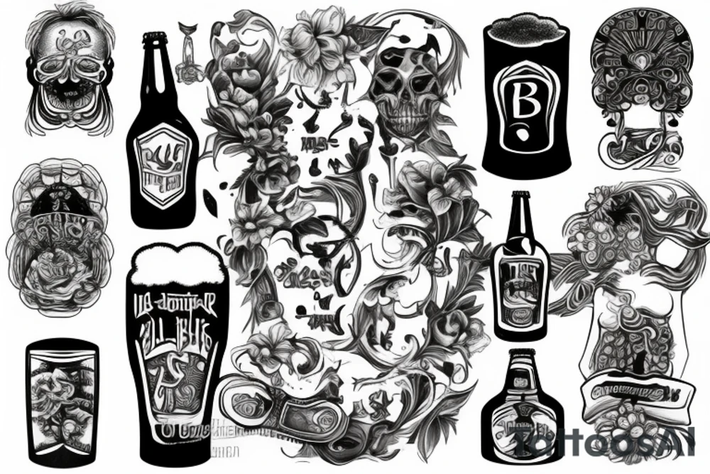 beer tattoo idea