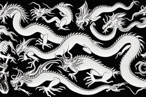 Chinese intimidating dragon tattoo idea