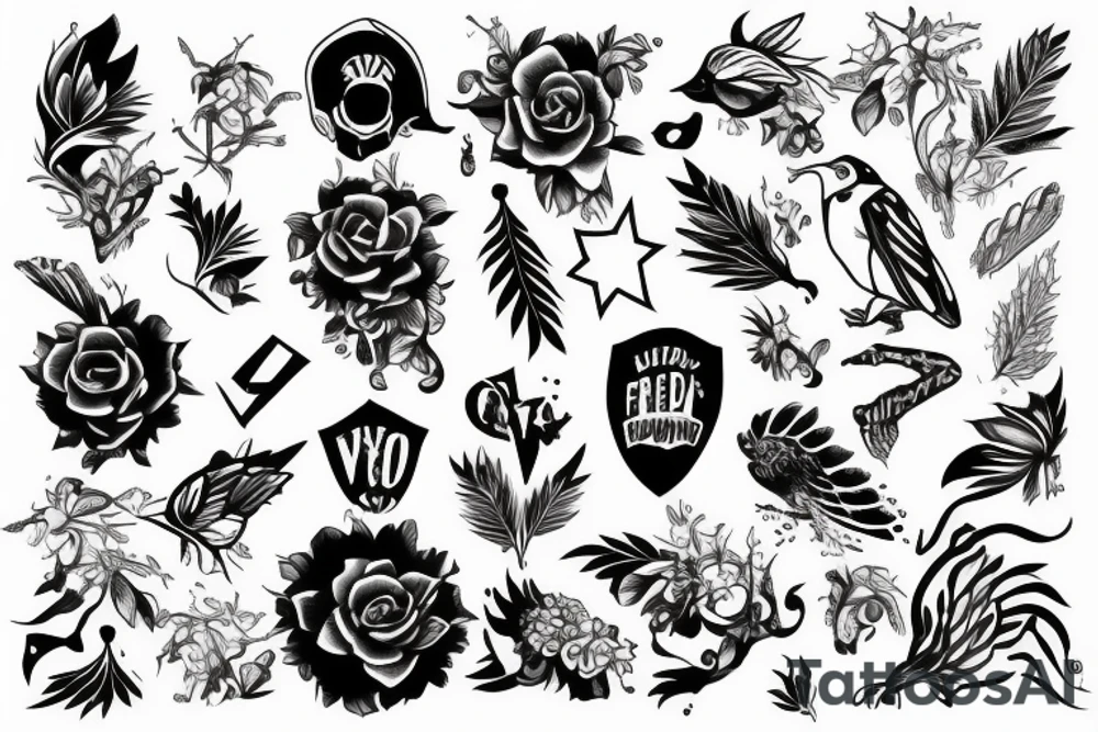 Freedom sign tattoo idea