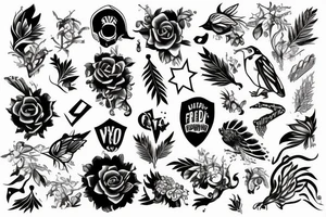 Freedom sign tattoo idea