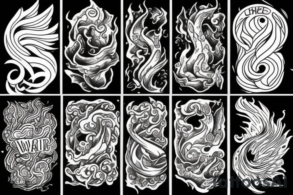 Fire and Water tattoo idea