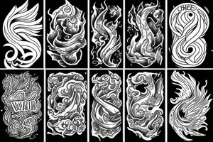 Fire and Water tattoo idea