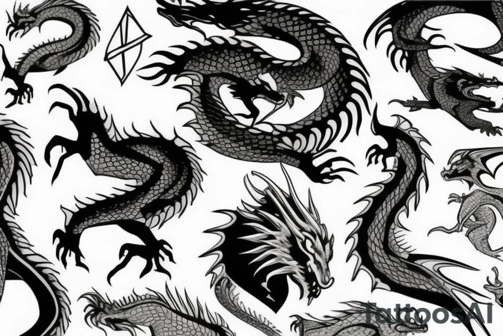 dragon tattoo idea