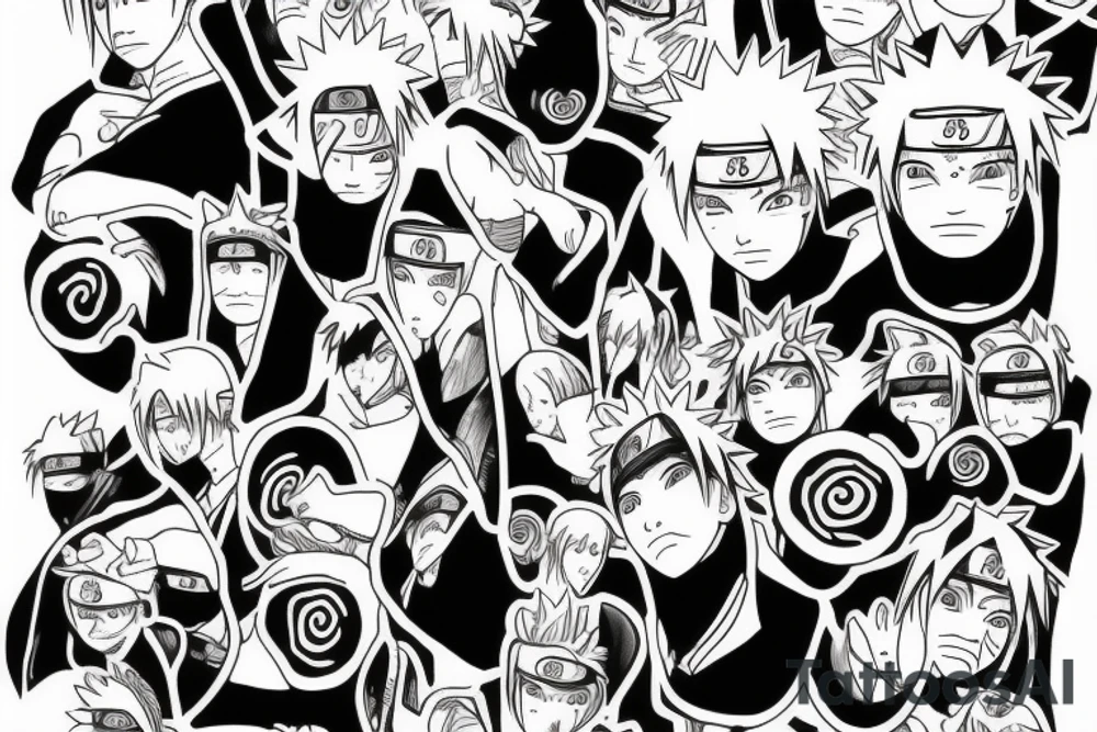 Naruto and Minato's Spiritual Connection tattoo idea