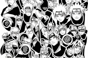Naruto and Minato's Spiritual Connection tattoo idea