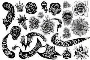 Full arm taattoo random tattoo idea