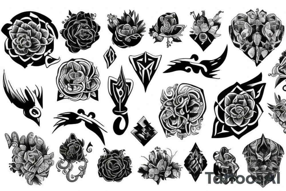 Full arm taattoo random tattoo idea