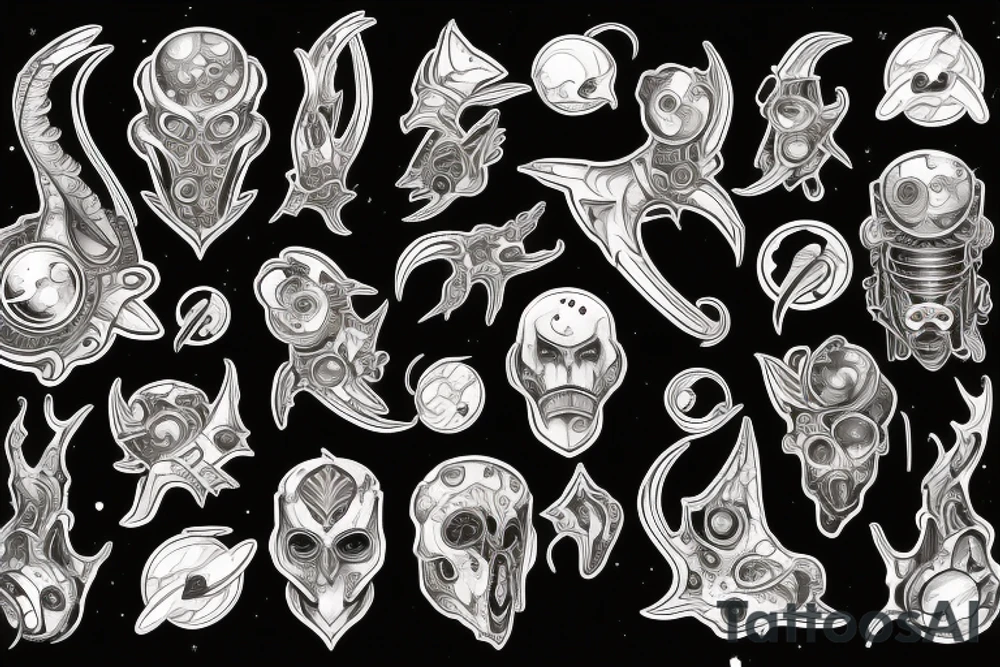 space tattoo idea