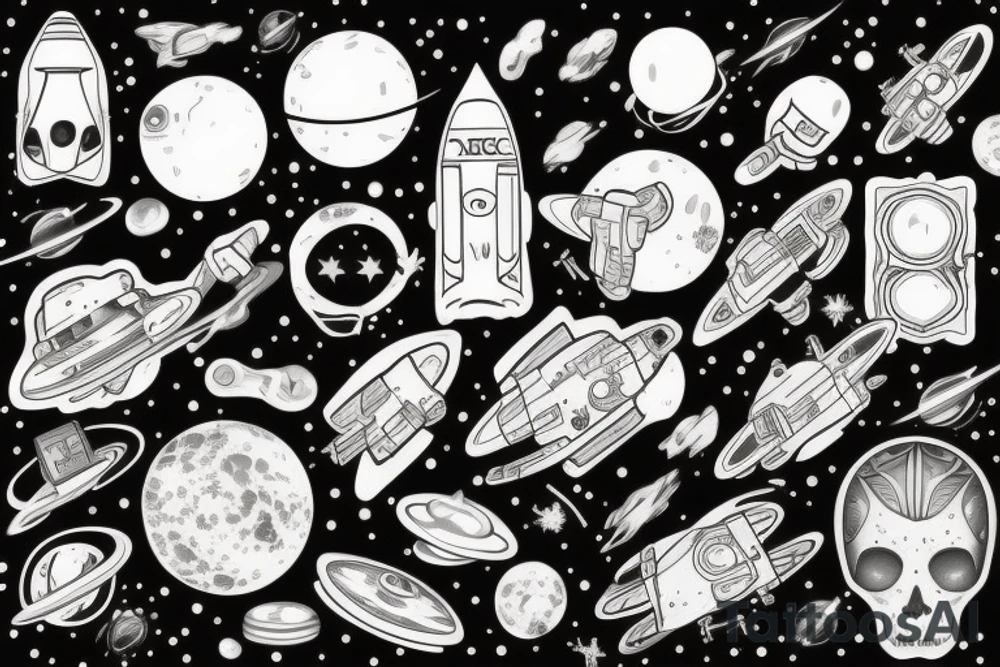 space tattoo idea