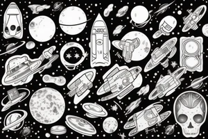 space tattoo idea