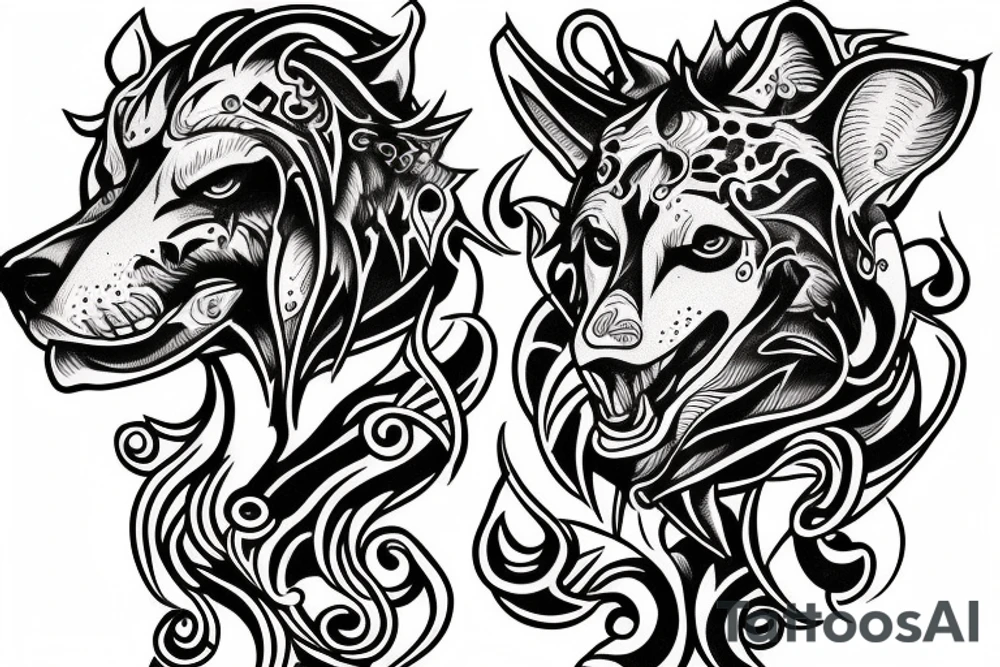 cerberus heads tattoo idea