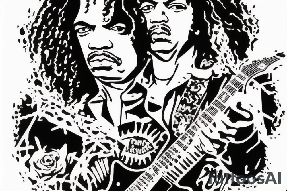 Rush band jimbo Hendrix rip dad tattoo idea