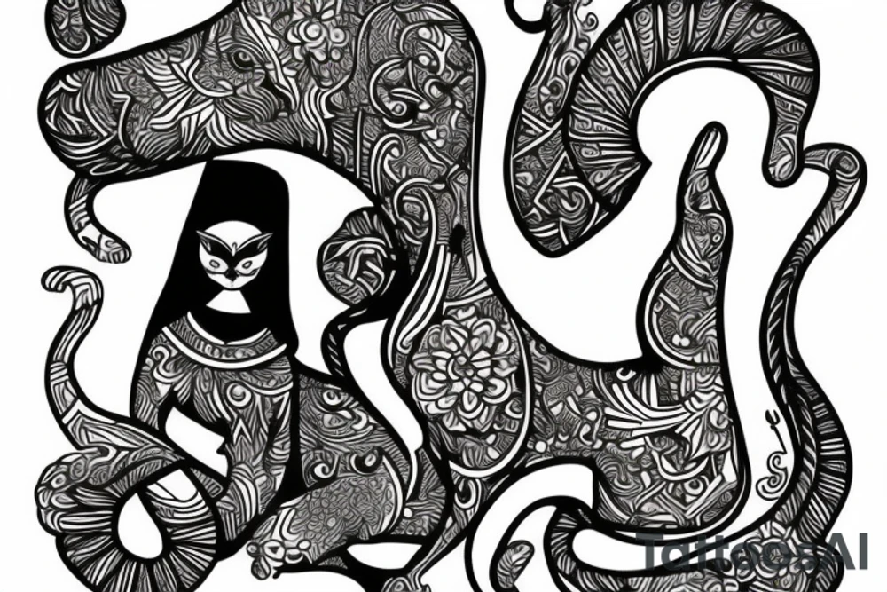 cat sphinx tattoo idea