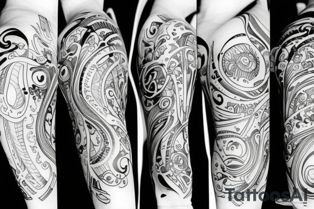 Beautiful sadness tattoo idea