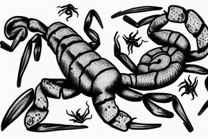Scorpion and frog tattoo idea