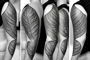 Beautiful sadness, maple leave tattoo idea