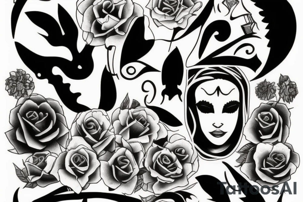 Beautiful sadnes tattoo idea