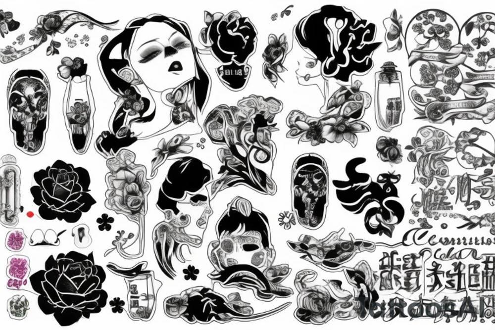 Шлем кабуто с маской демона tattoo idea