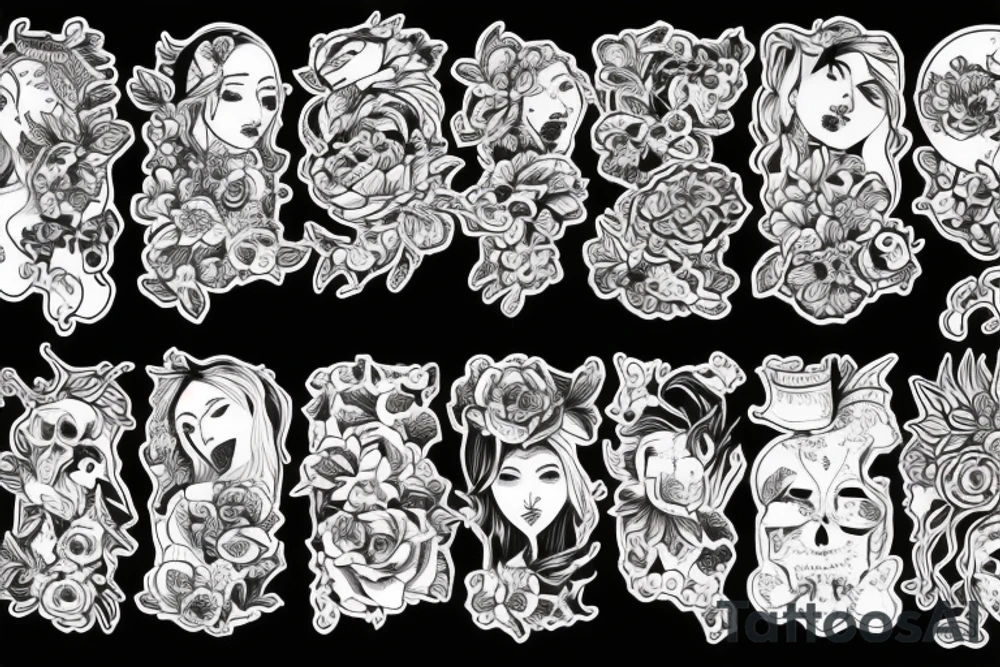 Самурайский шлем с маской tattoo idea