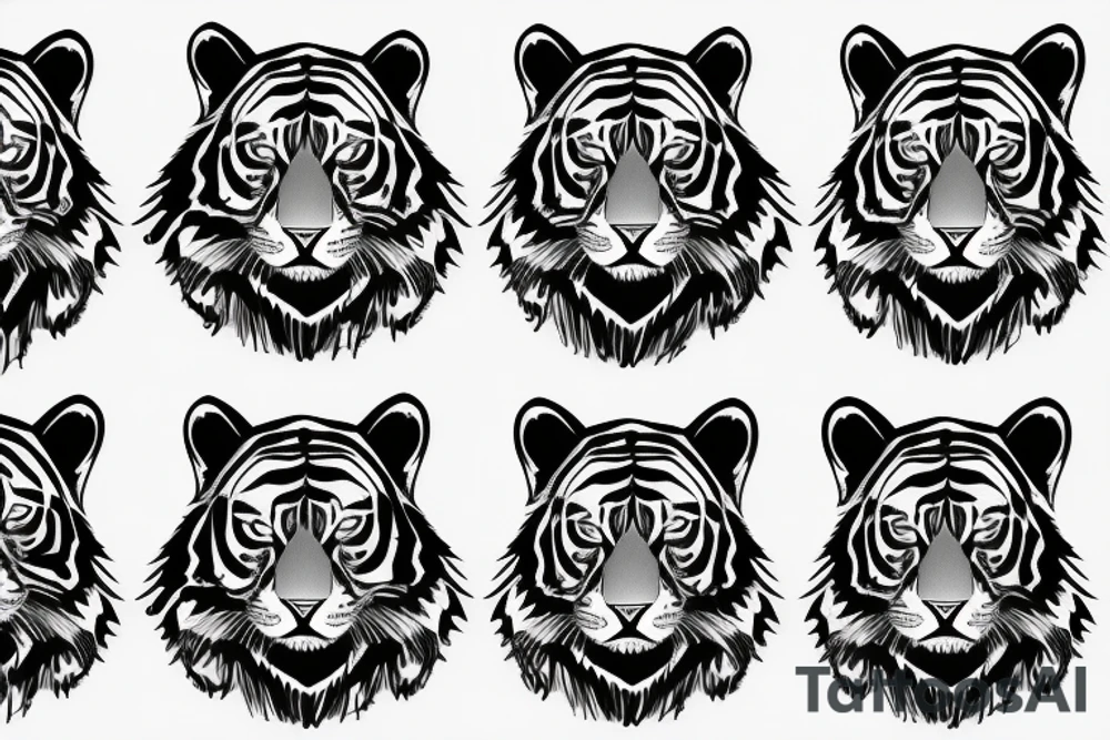 tiger on arm tattoo idea