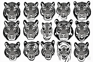 tiger on arm tattoo idea