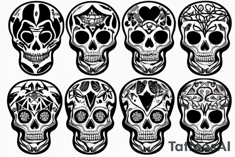 the skeleton spider tattoo idea