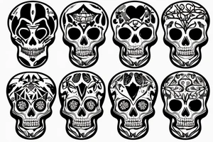 the skeleton spider tattoo idea