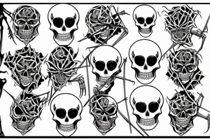 the skeleton spider tattoo idea