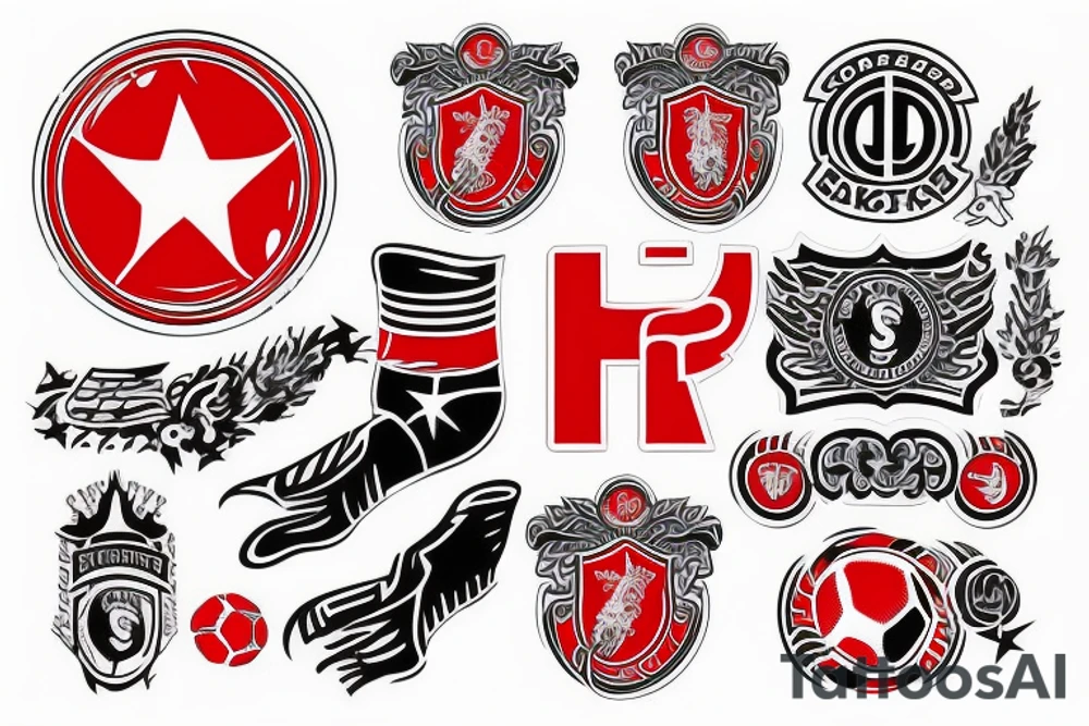 Spartak Moscow Football football club tattoo idea