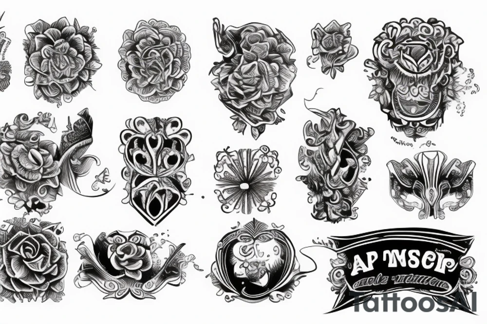 Traditional arm band tattoo idea