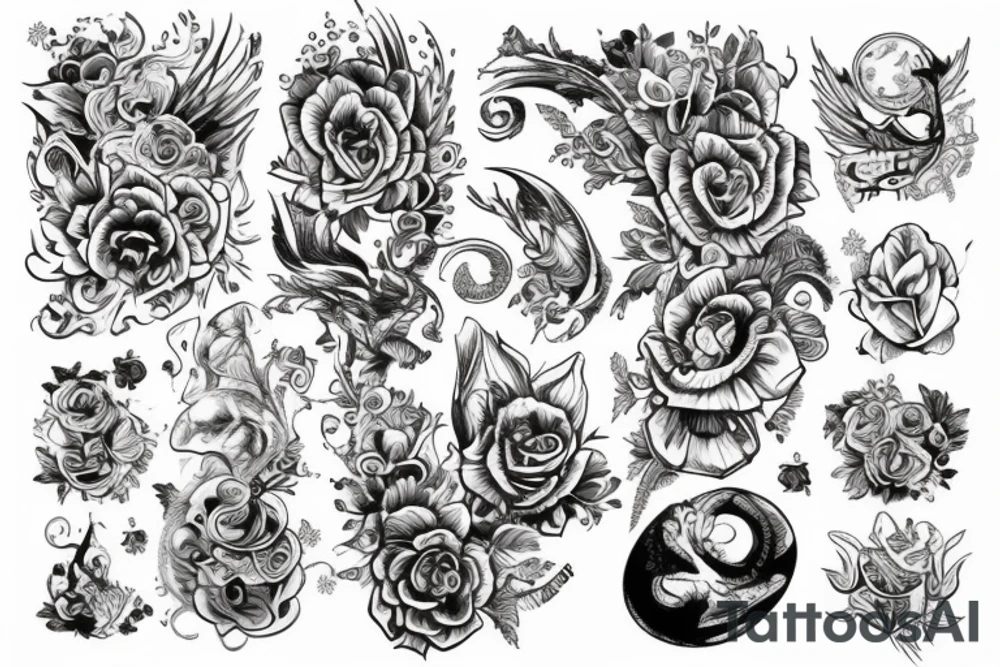 Электросхема tattoo idea