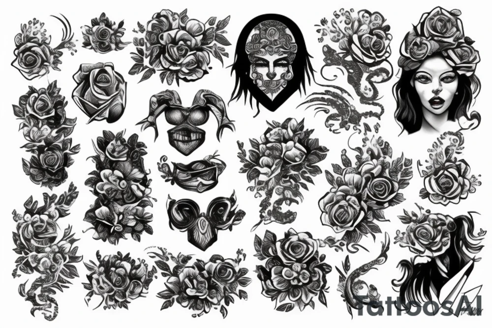 Электросхема tattoo idea