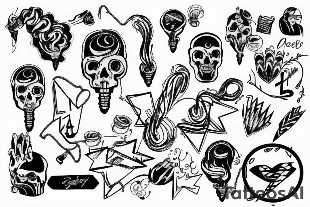 electricity tattoo idea