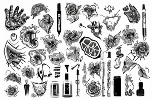 DNA on hand tattoo idea