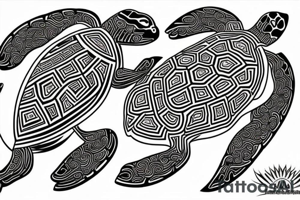 maori turtle tattoo idea