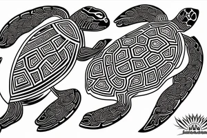 maori turtle tattoo idea
