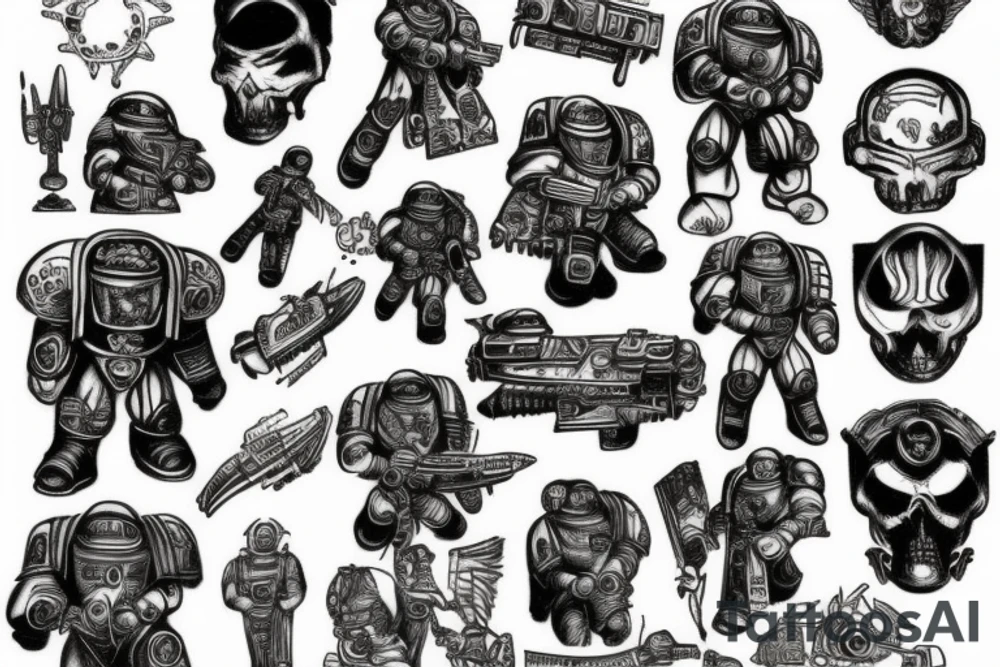space marine tattoo idea