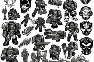 space marine tattoo idea