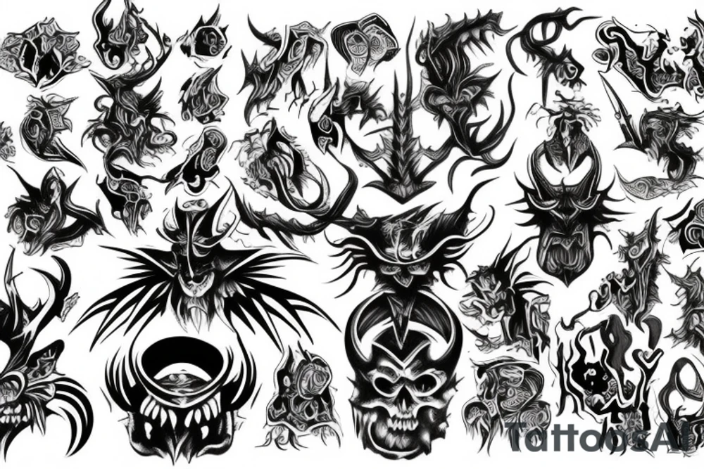 demon tattoo idea