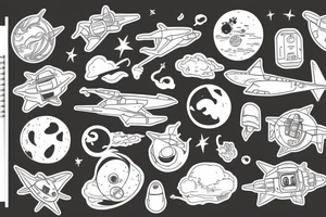 astronaut tattoo idea
