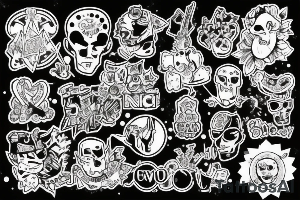 Белочка боксирует с енотом tattoo idea