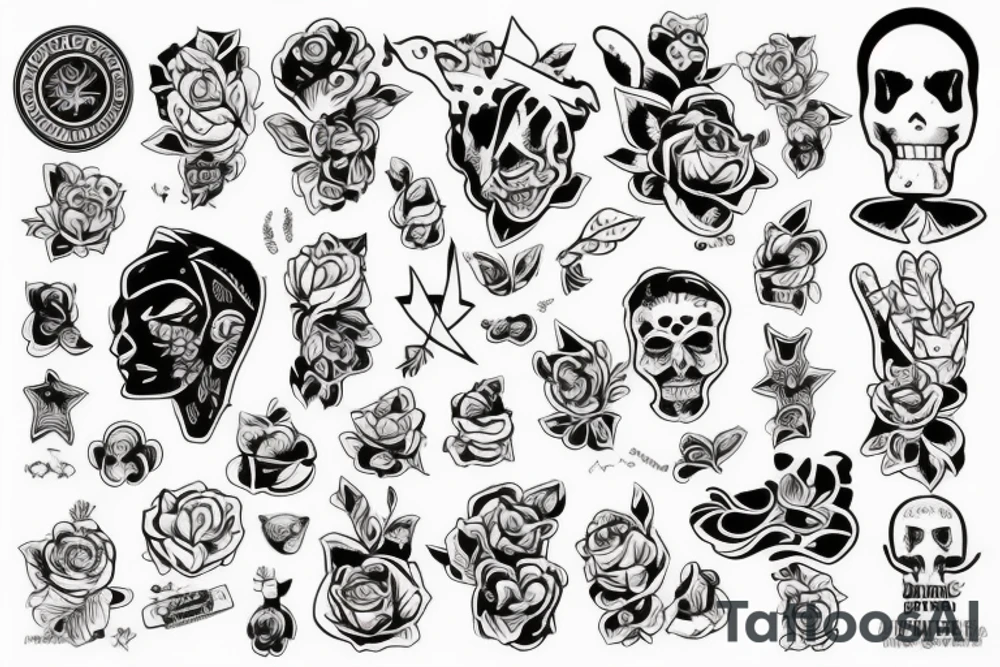 Белочка боксирует с енотом tattoo idea
